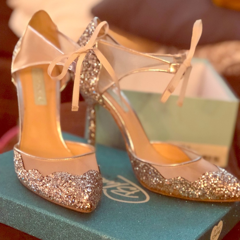 Betsy Johnson Silver Heels